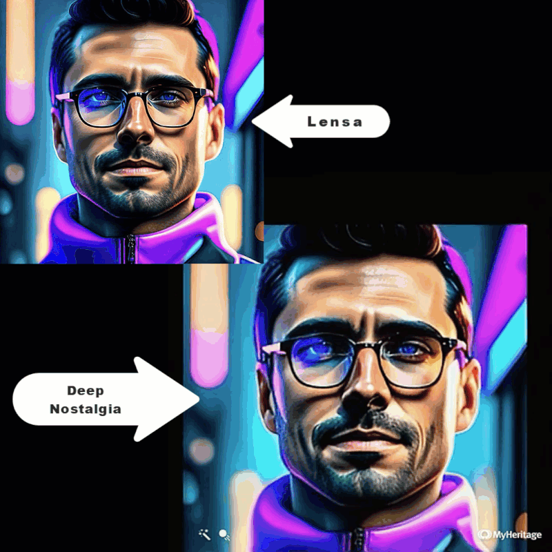 Lensa and Deep Nostalgia demo